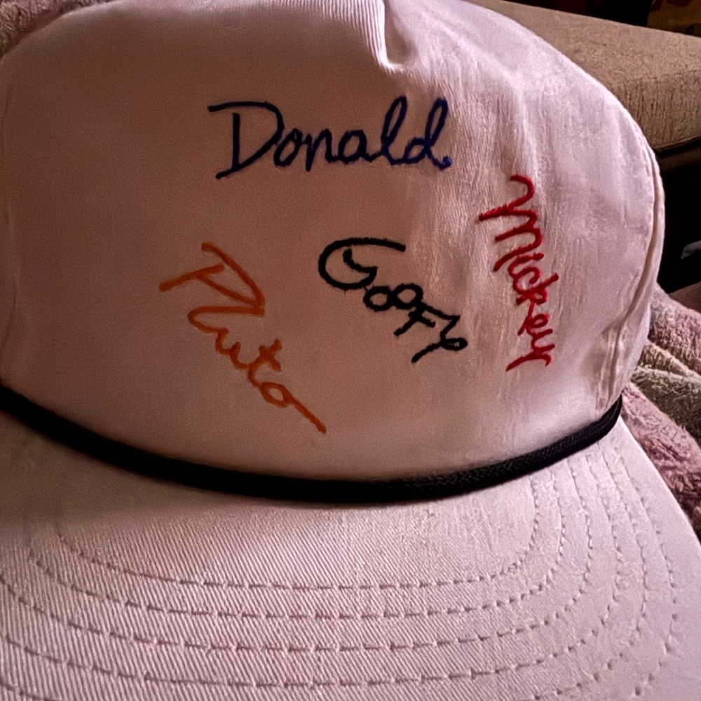 Goofy’s hat co Vintage Disney character Signature ballCap 80’s leather adjuster